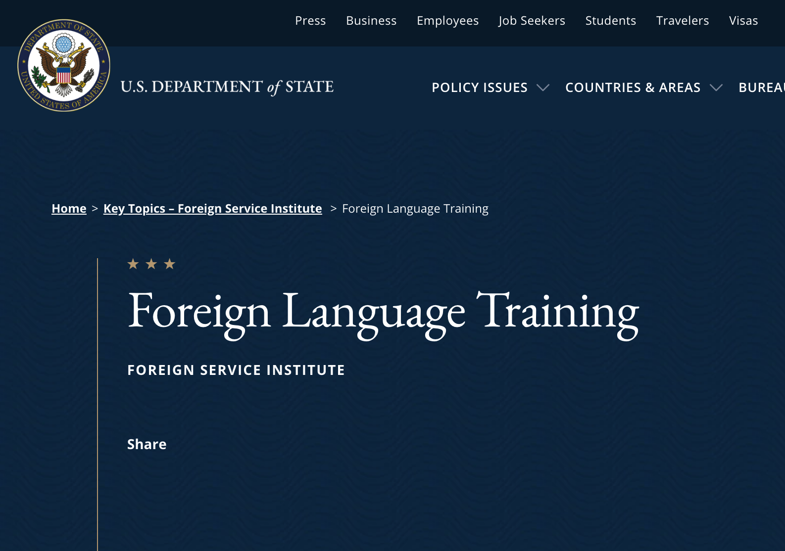 Foreign Language Training